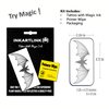 INKARTLINK Semi Permanent Tattoos, Temporary Tattoos, Adult Art Designs, Party Favors, Waterproof, Realistic, No Adhesive, Non-Reflective, Lasts 1-2 Weeks, Medium (Bat 2)