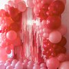PartyWoo Watermelon Pink Balloons, 50 pcs 12 Inch Dark Pink Balloons, Watermelon Pink Balloons for Balloon Garland or Balloon Arch as Birthday Party Decorations, Baby Shower Decorations, Pink-Q11