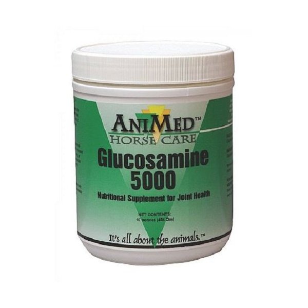 ANIMED 1 lb Glucosamine 5000 Equine Supplement Helps Maintain Healthy Cartilage and Joint Function and Flexibility