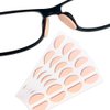 Festful Eyeglass Nose Pads,20 Pairs of Soft Foam Nose Pads, (D-Shape /20 * 8mm) (Black)