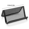 SourceTon Metal Mesh Business Card Holder, Name Card Stand for Office Business Card Display 50 Cards Organizer, 6 Packs