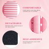 2 Pcs 2024 New Flat Iron Comb, Flat Iron Comb Attachment Clip On, Upgrade Barber Hair Straightening Comb, Professional or Home Use Compact Hair Styling Tool (Red+Black)