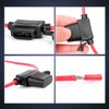 Nilight 10 Pack NI-FH01 Inline Holder 14AWG Wiring Harness ATC/ATO 30AMP Blade Automotive Fuse Holder-10, 2 Years Warranty