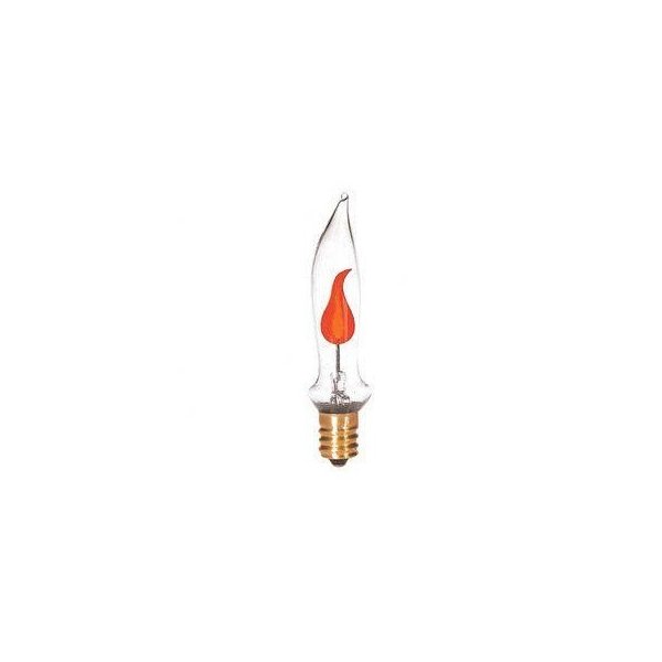 3W CA5 Flicker Flame Tip Chandelier Bulb [Set of 10]