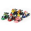 HUAWELL Supe Mari Bs Kart Pull Back Cars Motorcycle Luigi Yoshi Toad Princess Peach Donkey Kong 2.5 Inch for Kids+ Gift (6 Pcs)