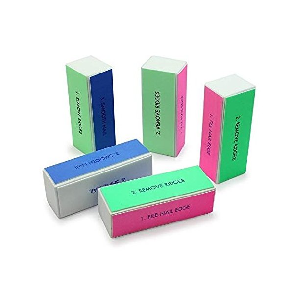 Wetco 4 Pieces Nail Art Shiner Buffer 4 Ways Polish Sanding File Block Manicure Product