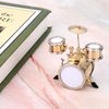 Miniature Drum, Mini Musical Instrument Drum Simulate Instrument Miniature Dollhouse Model Ornament Collection