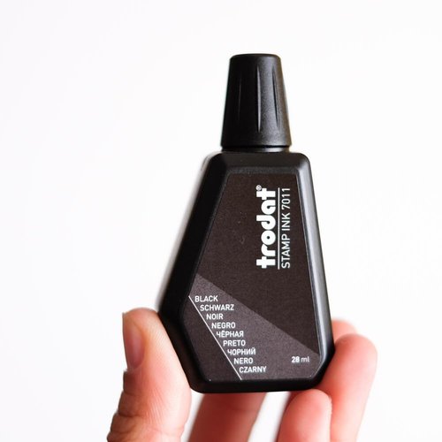 Trodat 55886 28 ml 7011 Stamp Pad Ink - Black