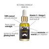 Jojoba Beard Oil: Unscented, Pure & Organic for Men - Stops Itch & Dandruff, Softens Coarse Hair & Mustache, 1 fl oz (30ml)