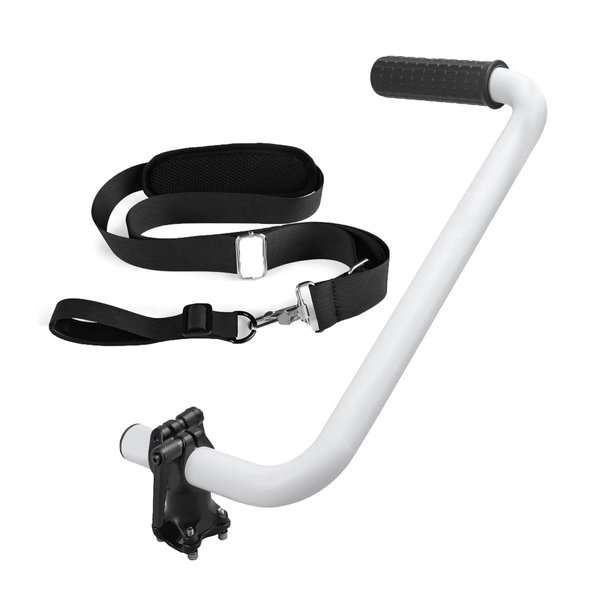 LRKHFFD String Trimmers Handle, Ergonomic Trimmer Grip with Trimmer Shoulder Harness,Lawn Trimmer Handle Grip for Lawn Care, Weed Eater Handle Extension with Bracket Clamp