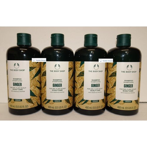 Body Shop Ginger Scalp Care Shampoo, 13.5fl oz 400ml (Four Bottles)