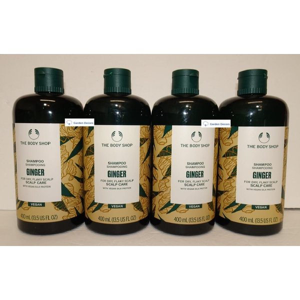 Body Shop Ginger Scalp Care Shampoo, 13.5fl oz 400ml (Four Bottles)