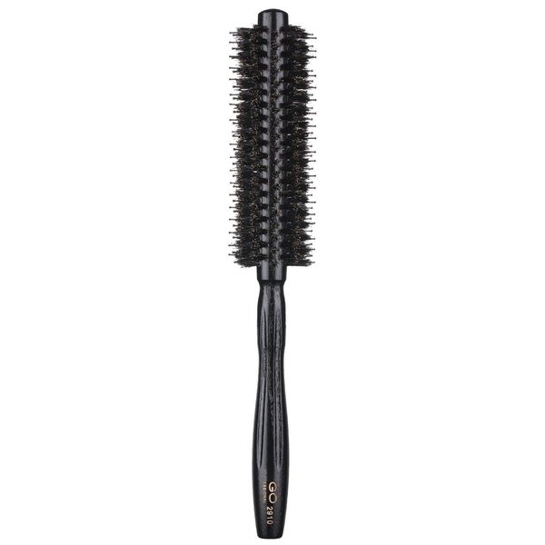 PERFEHAIR Round Brush with Natural Boar and Nylon Bristles, Small Volumizing Hair Brush- 1.7 Inch Diameter Barrel