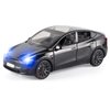 OANMYJJO Toy Cars Y 1/24 Zinc Alloy Diecast Metal Model Car, Pull Back Toy Model with Light and Music, Suitable for Children Aged 3 and Above as Gifts(Black)