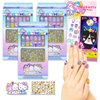 Hello Kitty and Friends Press-On Nails for Kids - 36 Pc Bundle with Hello Kitty Stick-On Nails Plus Tattoos, More | Hello Kitty Nail Kit for Girls