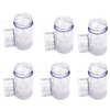 Clear Empty Plastic Round Deodorant Containers,Round Shape Bottom Filling Stick Deodorant Container Twist Up Stick Tube (C)