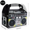 XGOOD 32PCS 80s 90s Boom Box Party Favor Novelty Boom Favor Boxes Party Gift Treat Goodie Boxes 80s 90s Retro Radio Decorations Table Centerpieces for 80s Theme Hip Hop Birthday Party Supplies