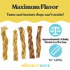 hotspot pets 6-Inch Braided Bully Sticks for Dogs – All-Natural, Long-Lasting Chews – Low Odor, Fully Digestible, High-Protein Treats – Rawhide-Free Dental Chews for Aggressive Chewers (8 Ounce)