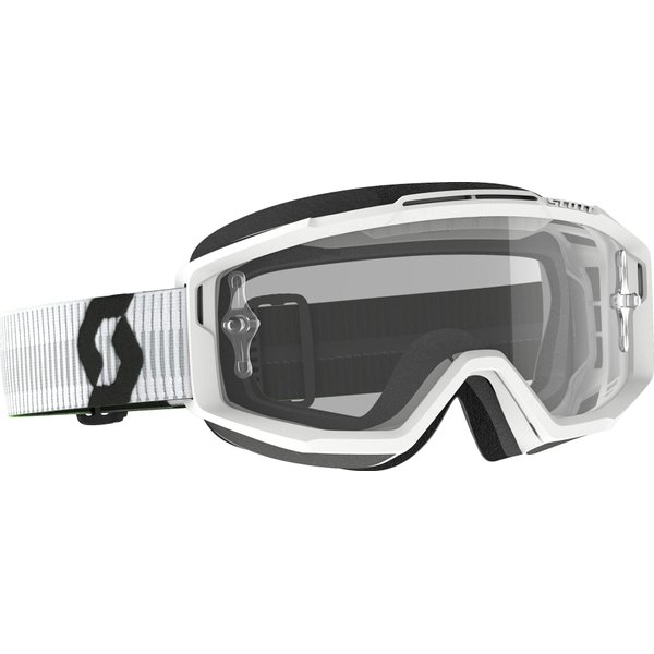 SCOTT 285537-0002113 Split OTG Goggle, White with Clear Works Lens