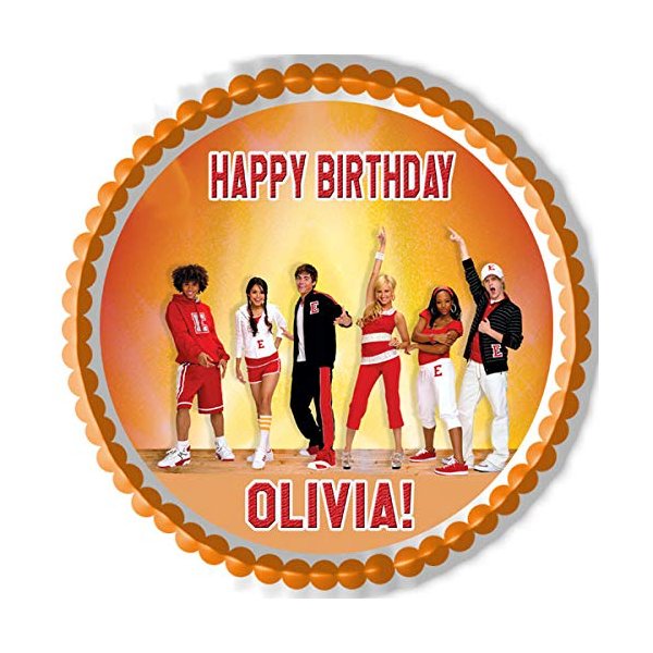 HIGH SCHOOL MUSICAL - Edible Cake Topper - 7.5" round