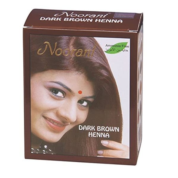 Noorani Henna Based Hair Color and Herbal Powder | Shipping in USA | Ships from California (3 (18 Pouch x 10g), DARK BROWN HENNA)