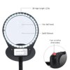 Tom-shine Magnifying Glass Lamp 3X 10X,Stepless Dimmable LED Magnifying Lamp with Dust Cover Metal Clamp,Adjustable LED Magnifier with Light and Stand for Crafts Reading Workbench Close Work