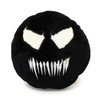 Buckle-Down Dog Toy Plush Venom Face Icon Black Grays White, 8" x 6", (DTPT-VNL)