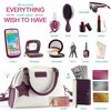 Little Girls Purse with Accessories and Pretend Makeup for Toddlers - My First Purse Set Includes Handbag, Phone, Wallet, Play Makeup and More Pretend Play Toys for Girls Age 3 +, Great Gift for Girls