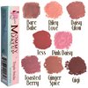 Mommy Makeup Triple Sticks Lipstick & Cream Blush in Toasted Berry (A Soft Mauve Brown) - Soft & Creamy, Moisturizing Multistick For Lips & Cheeks with Medium Coverage