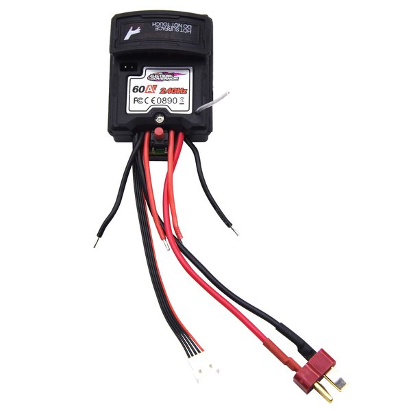 Blomiky New version Electronic Speed Controller 25-ZJ07 with Red Press Power Switch for 1/10 Scale 9125 RC Trucks 9125 New ESC