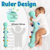 LIGHTDESIRE Baby Toys Musical Caterpillar,Infant Toys Stuffed Animal Toys with Ruler Design and Ring Bell,Baby Teething Toys for Tummy Time Newborn Boys Girls 0 3 6 12 Months(Blue)