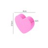 40Pcs Heart Shape Double Sided Disposable Nail File Strips Nail Mini Buffer Block File Sponge Nail Buffers for Shaping and Smoothing Toenails and Fingernails, Pink