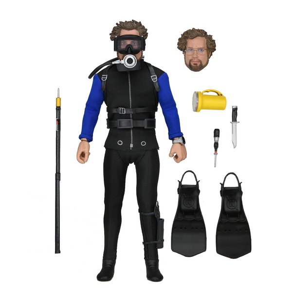 NECA JAWS SHARK CAGE HOOPER 8IN CLOTHED Action Figure