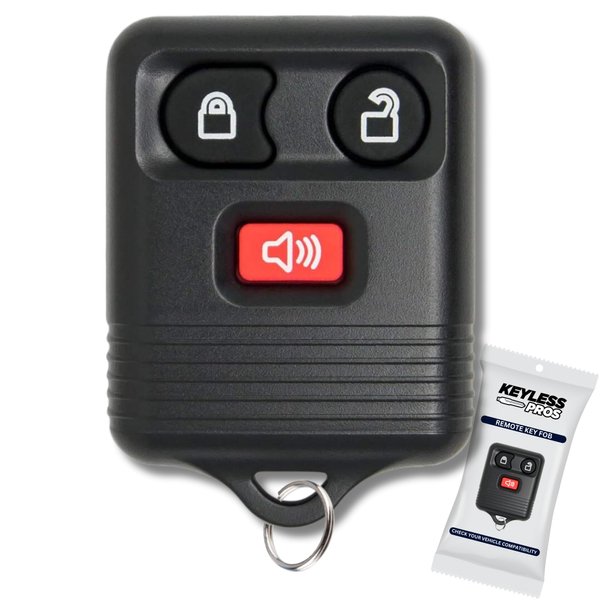 KeylessPros 3-Button Keyless Entry Remote Key Fob Replacement, Compatible with Ford, Lincoln, Mercury, Mazda F150 F250 F350 Escape Expedition Explorer Ranger, CWTWB1U345