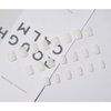 Enppode White Press on Nails Short Nails for Women Square Fake Nails 24 PCS/Set