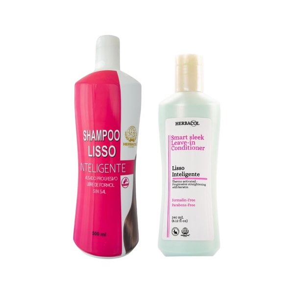 Progressive Hair Straightening Set - Lisso Inteligente Set/ Shampoo and treatment Lisso Inteligente