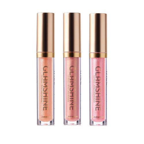 KISS Glam Shine Vita Lip Gloss (3 PACK, Virgin, Sunset, Pinky Kinky)