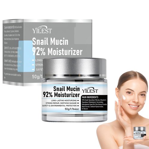 cuoct Snail Mucin 92% Moisturizer Daily Face Moisturizer,Hydrating Repair Face Gel Cream, Baba de Caracol Original, Advanced Snail 92 All In One Cream
