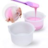 Delanie 2Pcs Nonstick Silicone Wax Warmer Liner with Spatula, Replacement Wax Bowl for 500ml Wax Warmer for Hair Removal Waxing Kit, 16.9 Oz