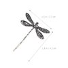 4Pcs Silver Dragonfly Hair Clip, Retro Wedding Antique Barrette, Bridal Headdress Head Wear Styling Hair Accessories for Girls Ladies, Bobby Pins Hair Pins French Hair Styling Pins, Hair Accessories