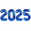 2025 Balloon Numbers - 40 Inch Navy Blue New Years Eve Party Supplies 2025, Nye Decor Party Decorations Happy New Year, New Years Eve Foil Party Balloons