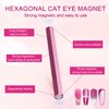 3pcs Cat Eye Magnet Tools for Nails, 3 Designs Double-Ended Strong Nail Magnets for Nail Art Magnet Stick for Manicurist Professional Manicure Salon Home DIY Nail Design Cateye Nail Polish Magnet
