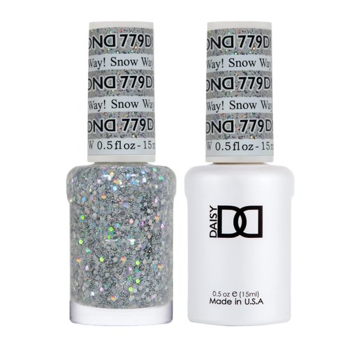 DND Gel Polish Set - 1 each of Multi Gel Polish and Multi Nail Polish, 779 Snow Way!, 0.5 Fl Oz