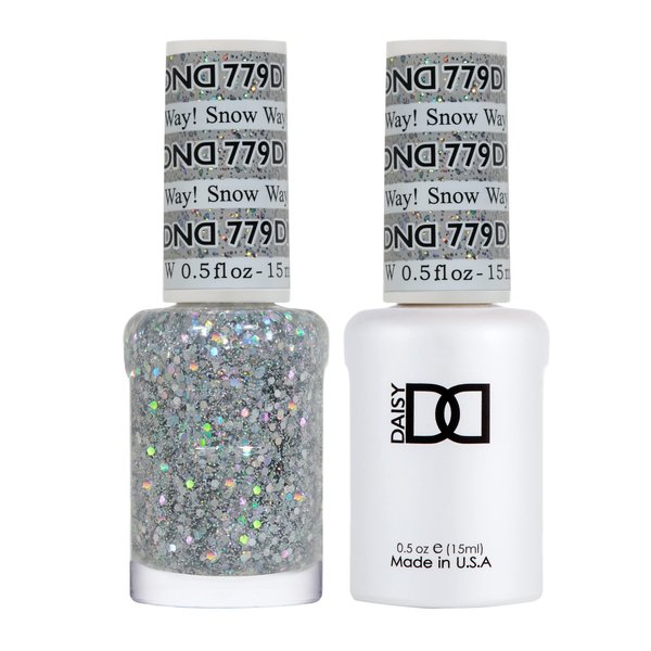 DND Gel Polish Set - 1 each of Multi Gel Polish and Multi Nail Polish, 779 Snow Way!, 0.5 Fl Oz