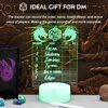 DND Initiative Tracker for DM, Unique Erasable Acrylic Light with Pen, Fantasy D&D Combat Health Tracker, Dungeon Master Tool for Dungeons and Dragons 5e Gifts Pathfinder Tabletop RPG Accessories