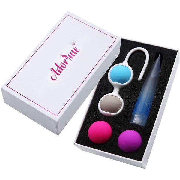 Adorime kegel Exercise Products Balls for Women - Pelvic Floor Strengthening Exercises Device Women Kegel Ball Weighted Exercise Kit for Beginner Tightening Training System (4-Piece Set)