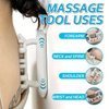Ergonomic Fascia Massage Roller – Deep Tissue Trigger Point Tool for Cellulite, Myofascial Release, Lymphatic Drainage – Full Body Massager for Neck, Legs, Back, Calves – Handheld, Easy to Use