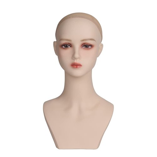 4pcs Caucasian Mannequin Head Manikin Head Bust for Wigs,Makeup,Beauty Accessories