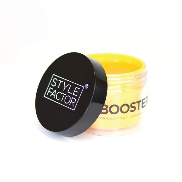 EDGE BOOSTER Style Factor Strong Hold Water-Based Pomade - Super Shine & Moisture 3.38oz (PINEAPPLE)