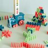 WFOGOC Automatic Domino Train Toys for Kids 200pcs Blocks and Stacking Toys Dominos Montessori for Boys Girls Christmas Birthday Gifts for Toddler Activities Game Ages 3 4 5 6-8